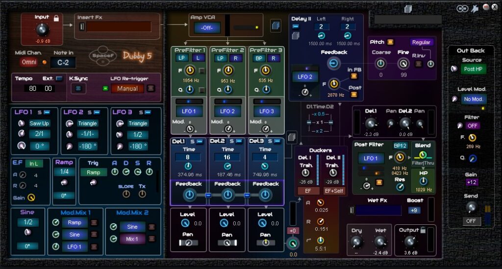 SpaceF Dubby-5 Delay